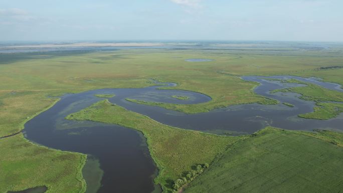 原创 黑龙江佳木斯抚远市三江湿地自然风光