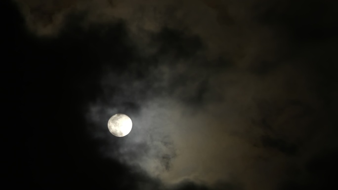 月亮和云-天空乌云遮蔽太阳遮天蔽日月亮