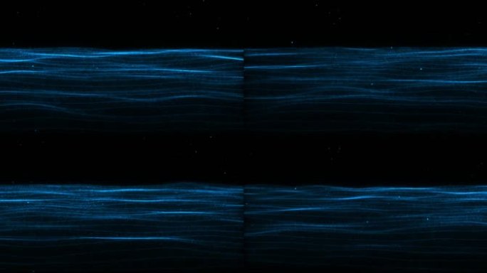 科技蓝色海浪波浪抽象粒子线条
