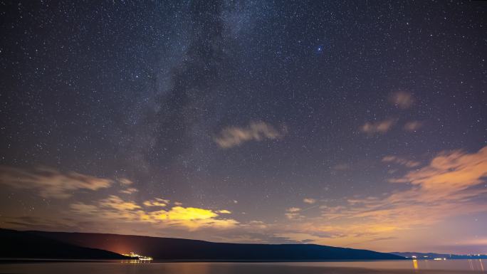 T/L地中海上美丽的夜空