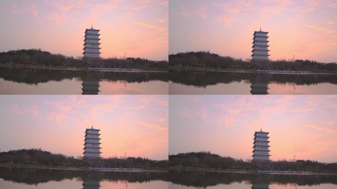 冬季的湖面自然风光