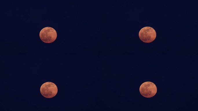 满月升起红月亮圆月月圆之夜