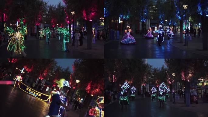 方特游乐园花车巡游实拍