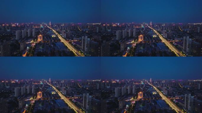 石家庄槐安路夜景