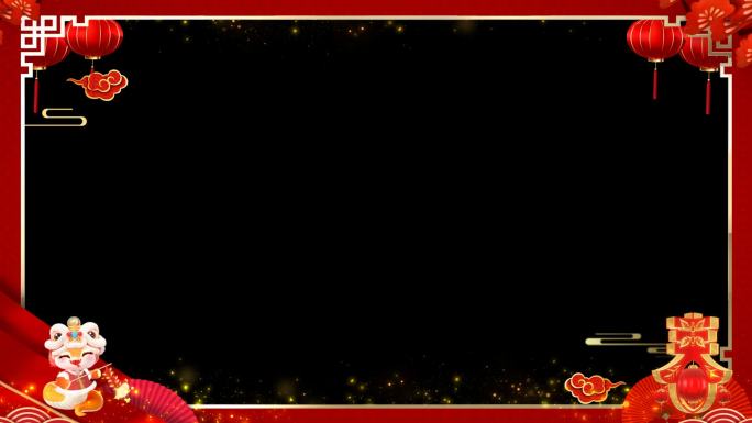 2025蛇年边框-无缝循环带通道