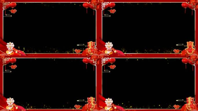 2025蛇年边框-无缝循环带通道