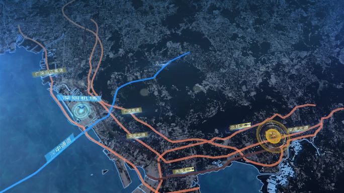 深圳市交通区位地图