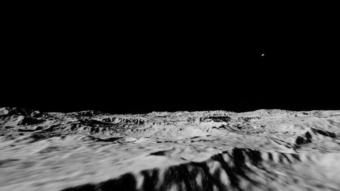 4k月球表面穿梭前行