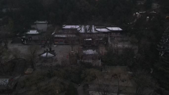 西安临潼华清池景区雪景骊山19