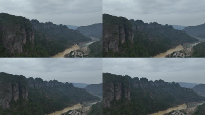 4k 浙江绍兴新昌穿岩十九峰航拍