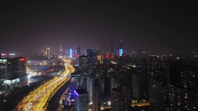 城市道路夜景