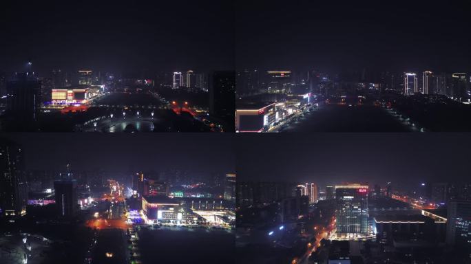 原创-成都温江城市夜景航拍