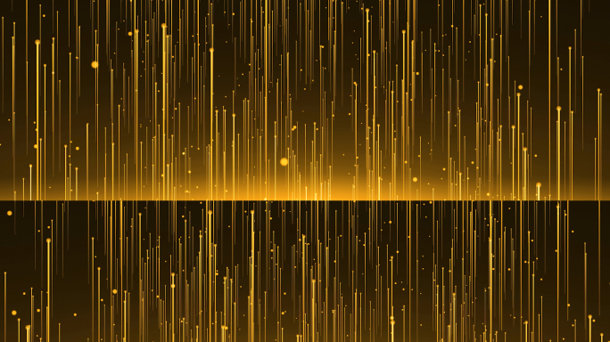 金色粒子线条上升背景