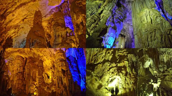 贵州喀斯特地貌天然溶洞织金洞风景名胜区