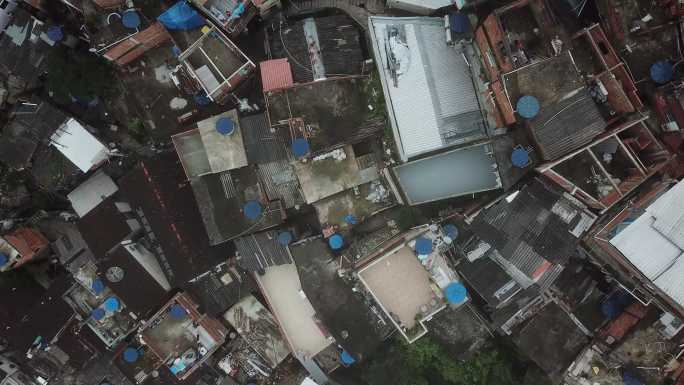 里约热内卢圣玛尔塔贫民窟90度全景