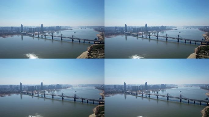 4K南昌朝阳大桥赣江红谷滩