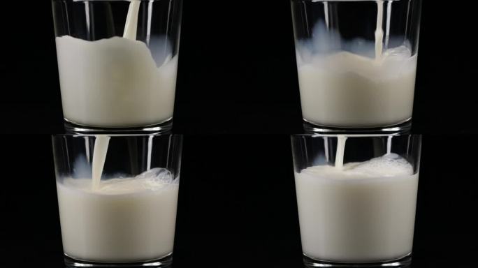 倒牛奶慢动作奶制品豆奶