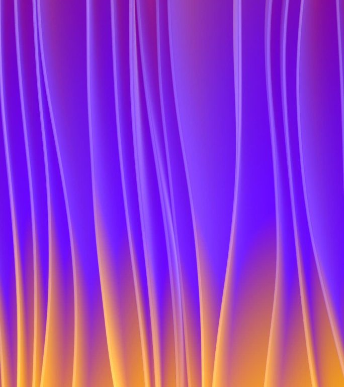 移动应用程序的多色波浪垂直背景，带有时尚的彩色渐变。抽象的现代平滑波三维渲染数字无缝循环动画。设计模