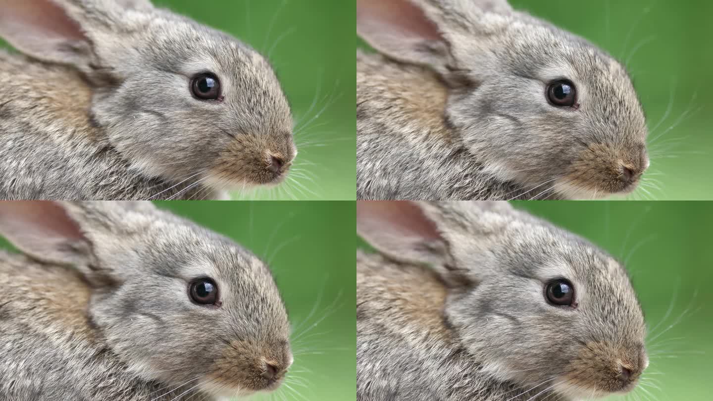 兔子灰兔野兔特写兔子