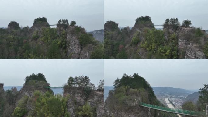 4k 浙江绍兴新昌穿岩十九峰航拍