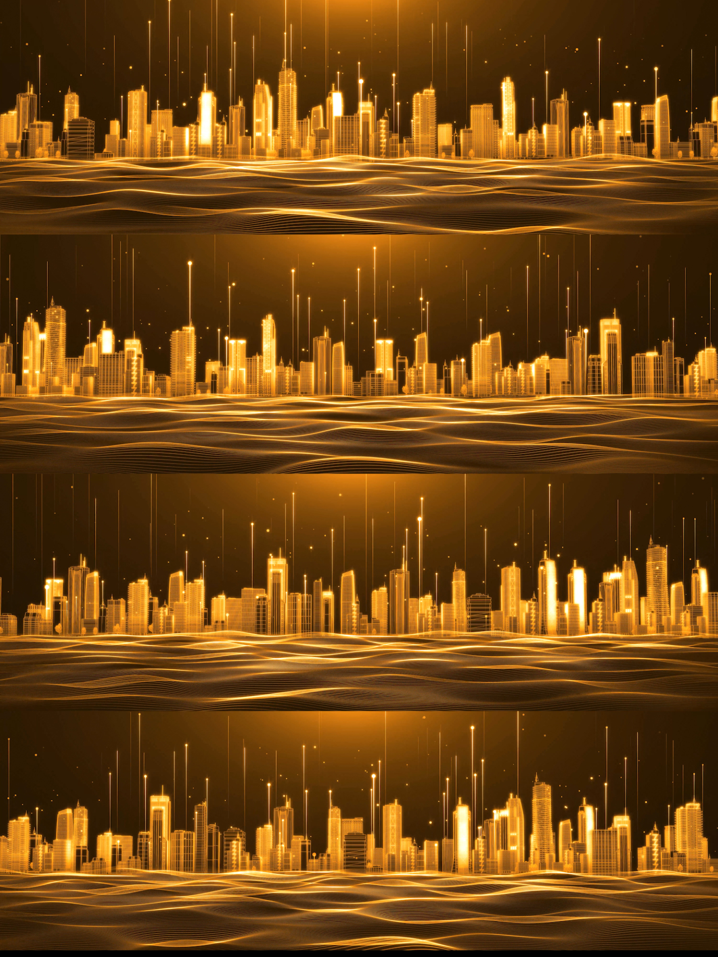 金色粒子城市