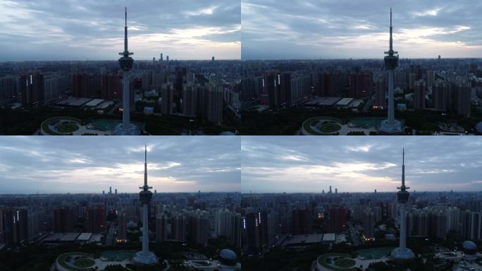 西安西部电视塔会展中心航拍