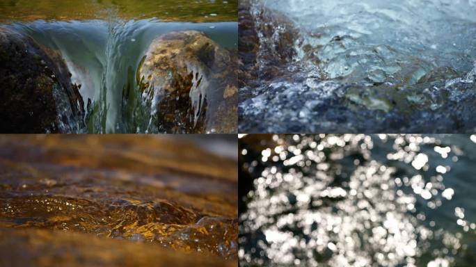 水 溪流 河流 流水 视频