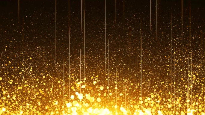 大气金色粒子舞台背景