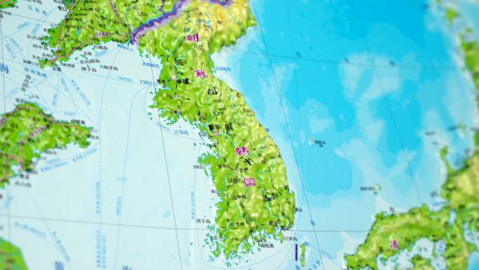 韩国朝鲜地图4K
