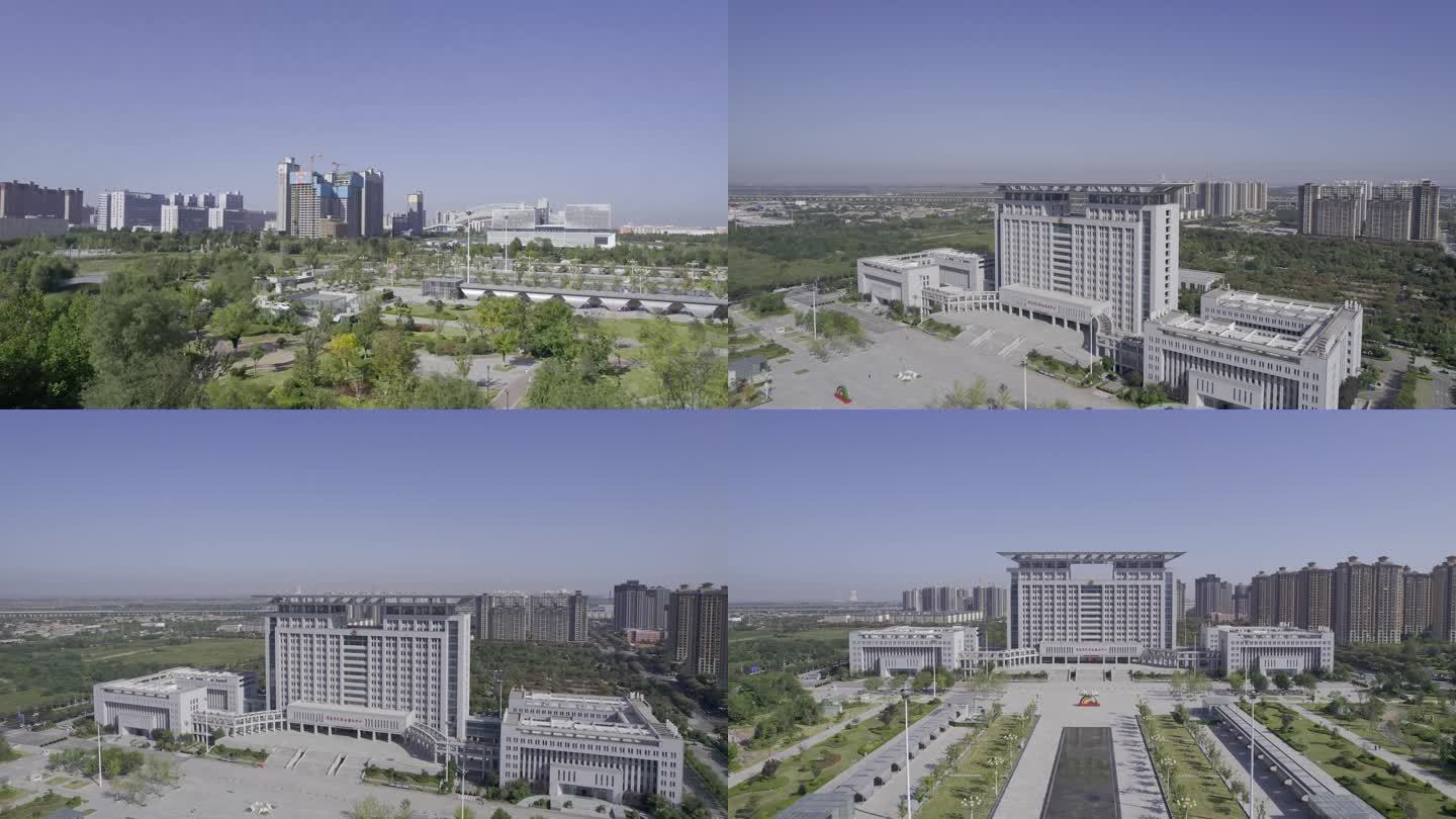 渭南市政府高楼拍摄4k