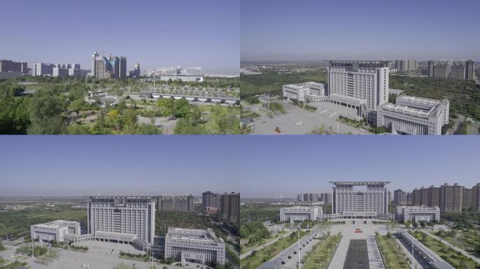 渭南市政府高楼拍摄4k