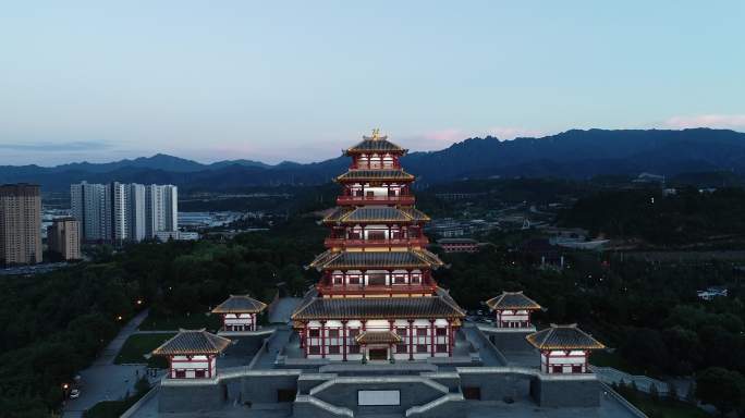 宝鸡市石鼓阁航拍