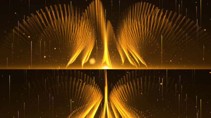 唯美金色粒子舞台背景