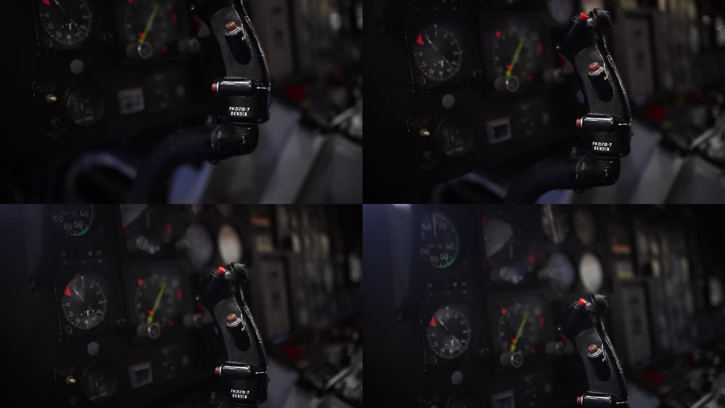 驾驶舱中所有复杂按钮的视图