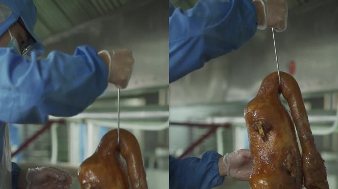 狮头鹅卤鹅工厂淋汁卤汁生产过程分镜