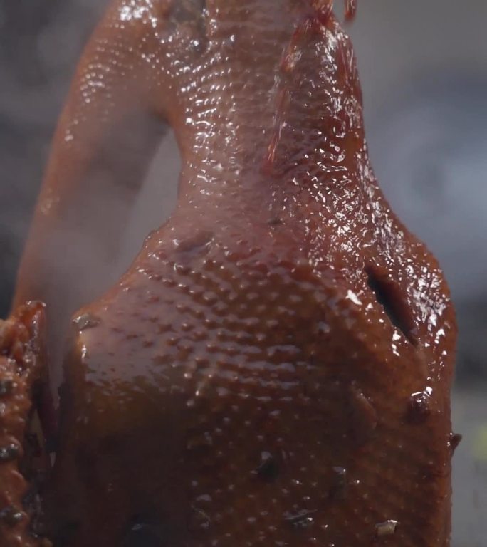 狮头鹅卤鹅勺子淋汁汕头美食分镜