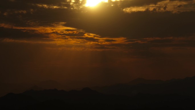 变化莫测 火烧云 落日 夕阳