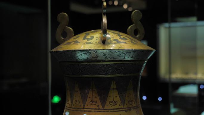 汉代鎏金银铜壶
