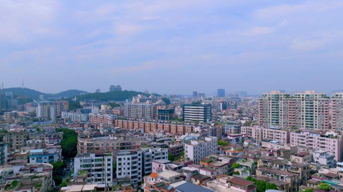 顺德大良中区航拍