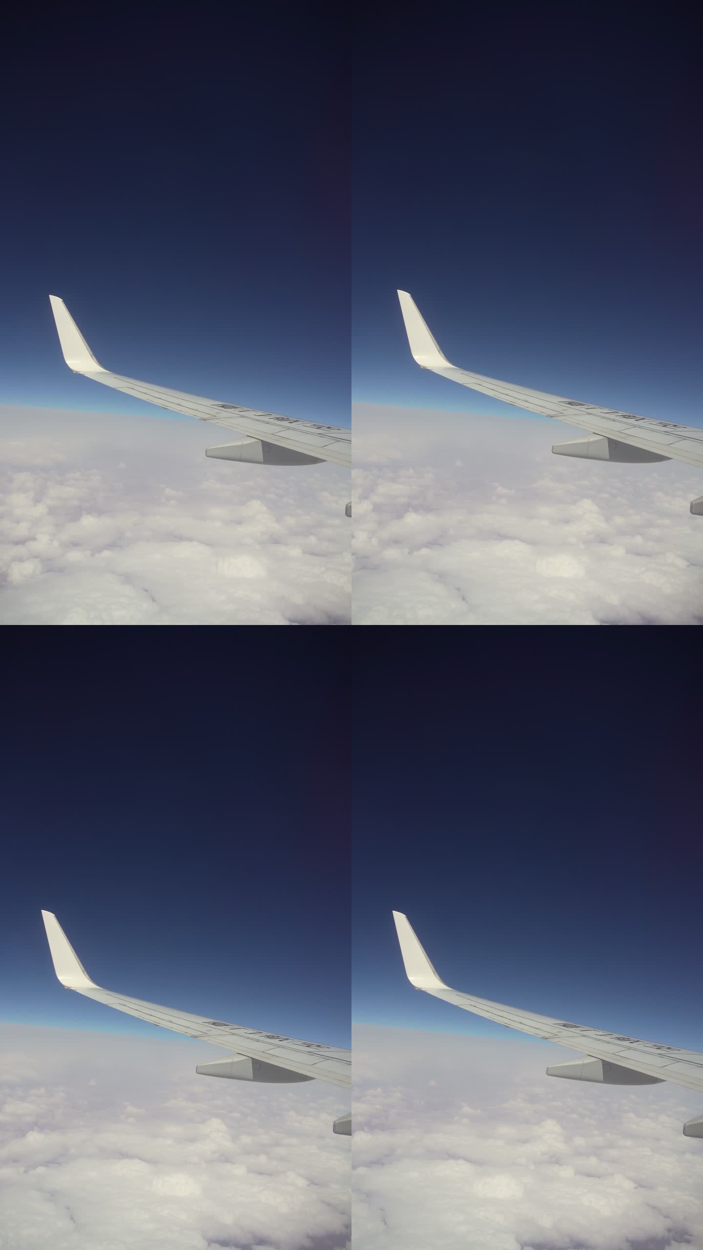 从飞机窗口查看平流层万米窗外机窗