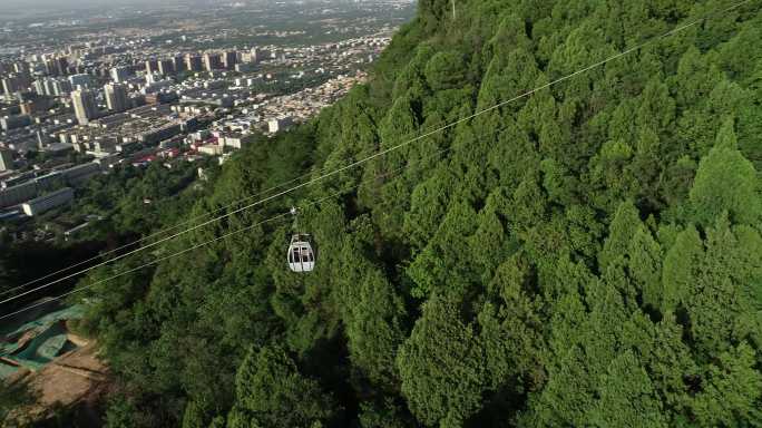 西安骊山索道航拍