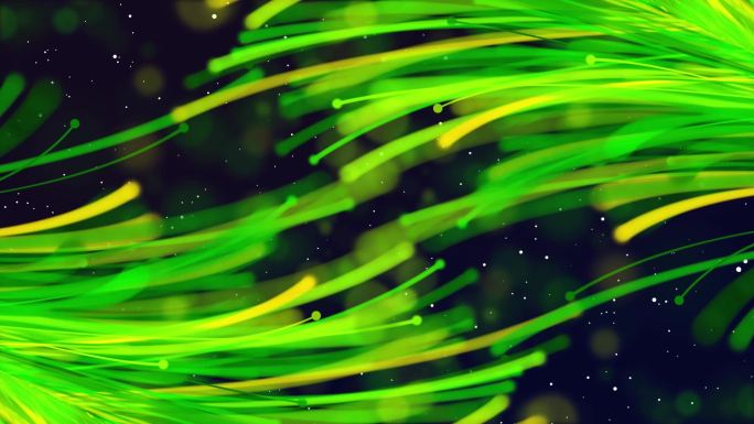 绿色粒子生长发光发射