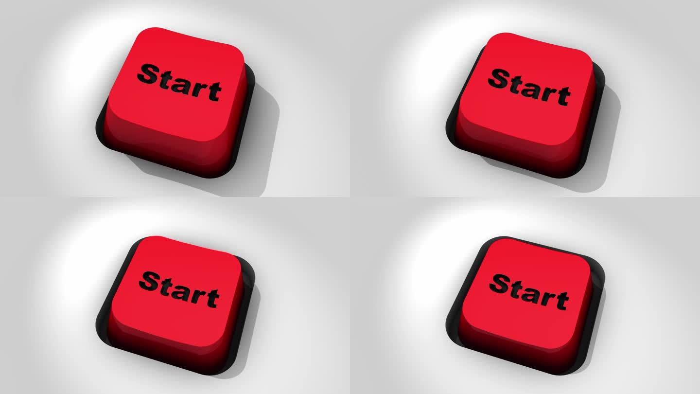 “开始”按钮START开始按钮三维动画工