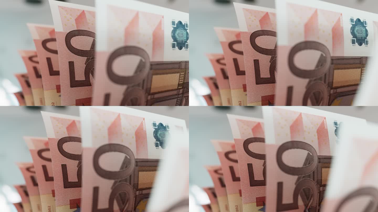 计算50欧元票据大钞钞票