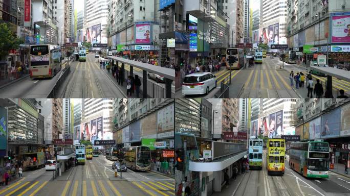 香港街头城市人文风光