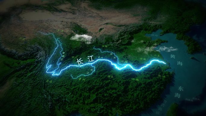 长江水系水域图（AE）
