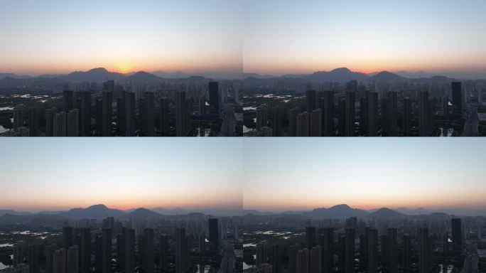 温州日出日落延时摄影