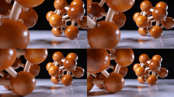 分子结构木质3d模型
