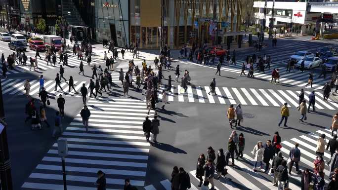 日本东京银座路口