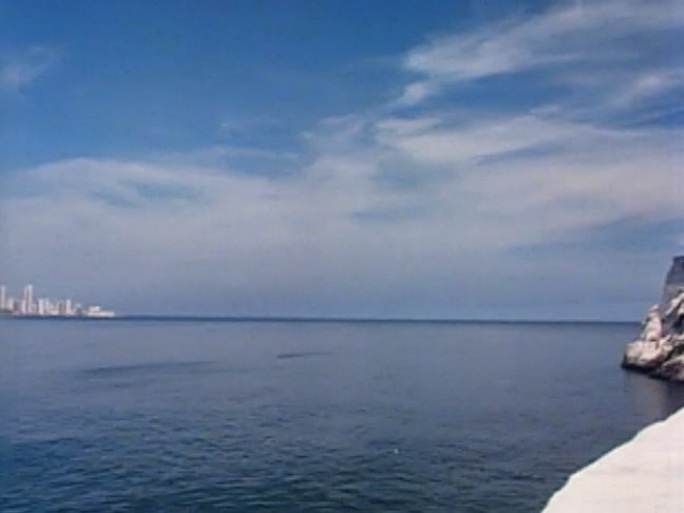 哈瓦那港潘海港风景外国海面大海
